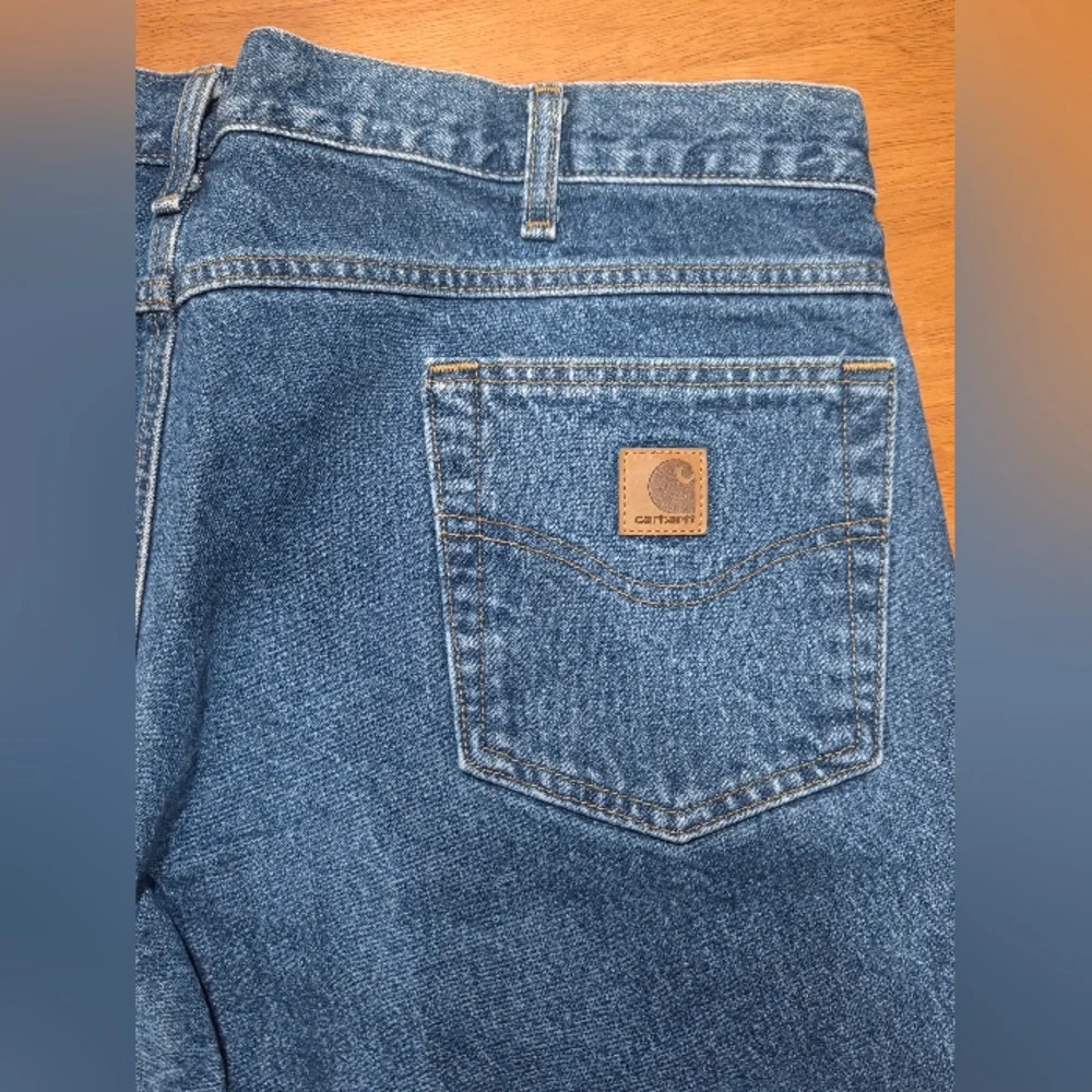 Carhartt B17 DST Relaxed Fit Jeans Men’s 40x32 Blue Denim | Workwear | Charity I